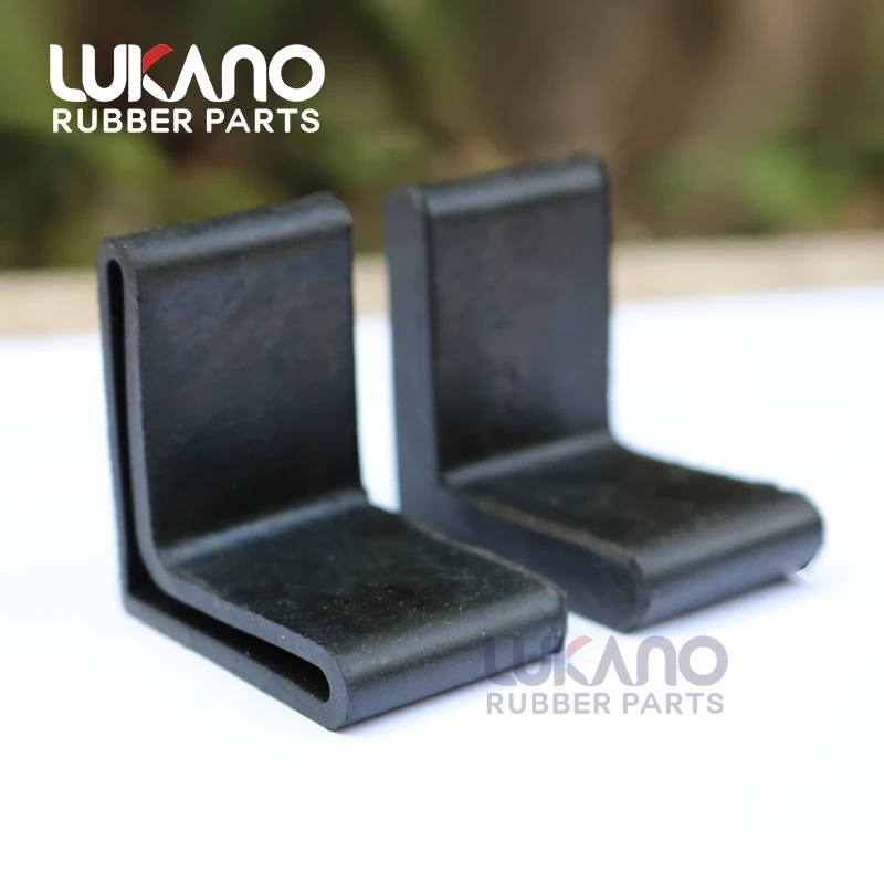 30x30mm Durable anti scratch rubber angle rack l shape cover