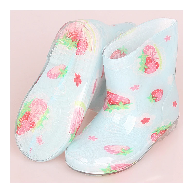 Японские детские дождевые ботинки, Нескользящие Детские дождевые ботинки, Всесезонная водонепроницаемая обувь, нескользящая детская дождевая обувь