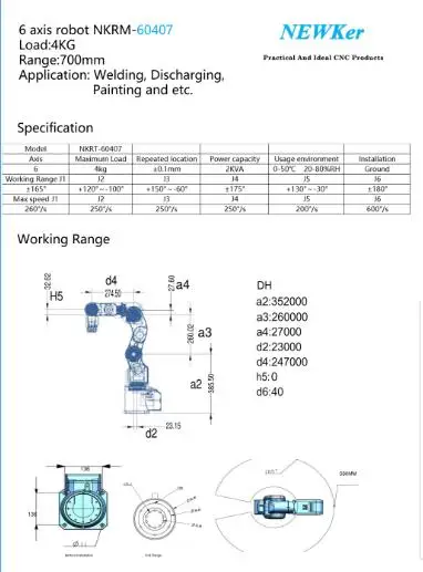 NEWKer 6 Axis Coffee Robot Educational Robot Arm Mini Robot Arm