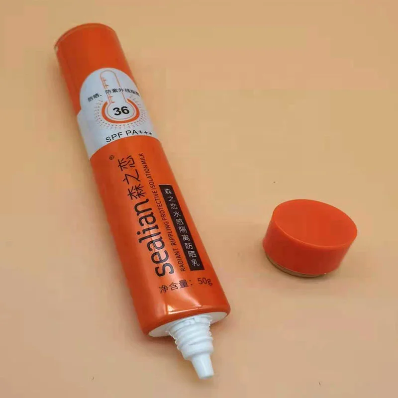 30ml  body care flat oval bb cream sun cream plastic tube for eye essence cosmetic tube packaging bb cream tube container