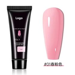 Factory Wholesale Clear Poly Gel Polygeling Colors Nude Pink Poly Gel