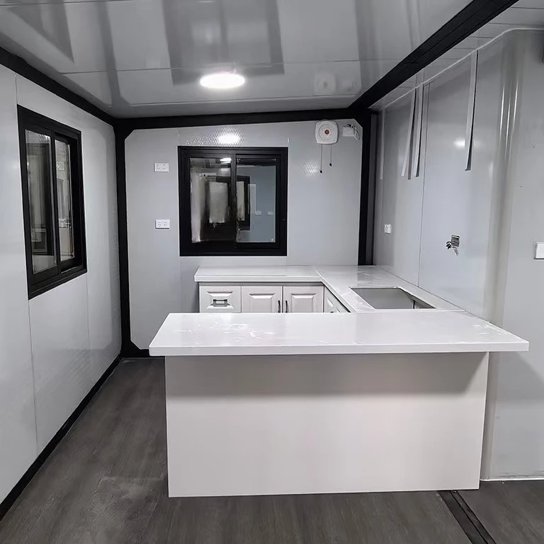 Подвижный складной расширительный дом 2 спальни портативный модульный Китай доставка 20 футов 40 раздвижной