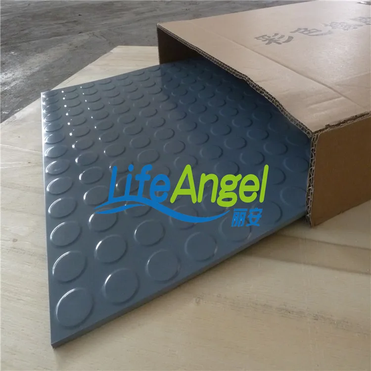 65 Shore Coin Circular Studded Anti-Slip Rubber Floor