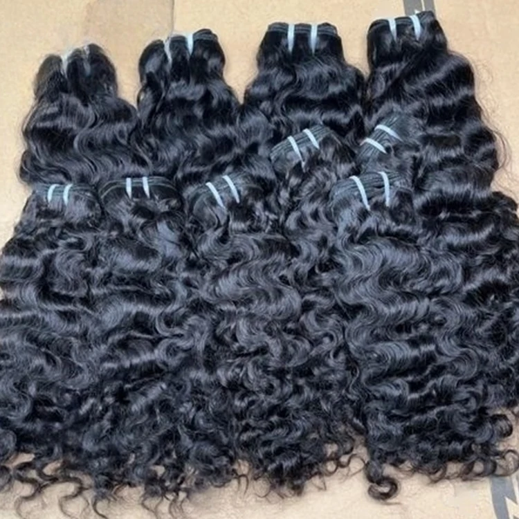 Raw Hair Vendor Natural Raw Wavy Curly Human Hair Cuticle Aligned Unprocessed indian curly raw hair Bundles