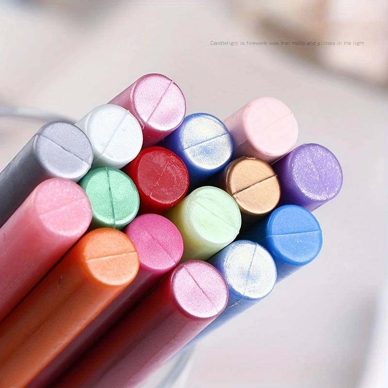 10pcs DIY Self-made Envelope Invitation Sealing Decoration Wax DIY Scrapbooking Color Making Seal Stamp for Envelope Letter