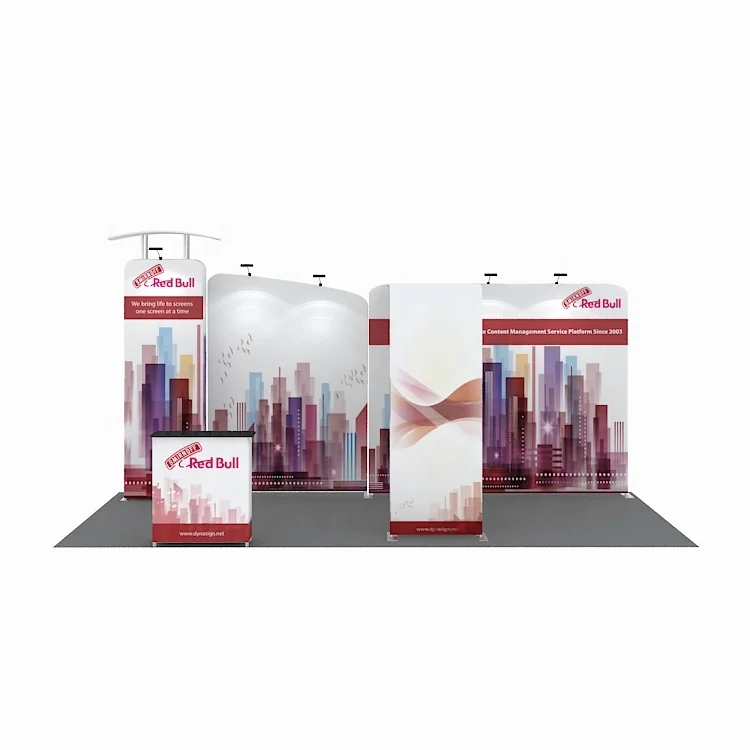 Портативный алюминиевый модулятор ткани, многоразовый Прочный 10x20 выставочный стенд