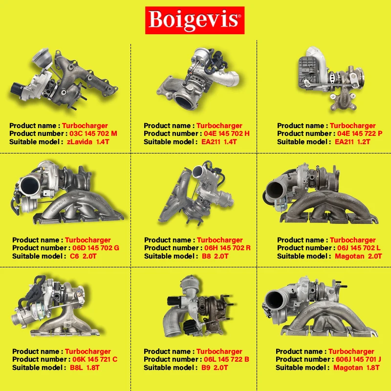 High Performance Turbo Charger 06L145721C 06L145721D 06L145721A Turbocharger Suitable for Audi  C71.8T A4L A6L Q5L VW Golf