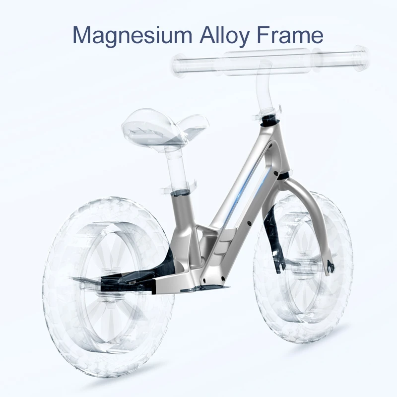 Small 12 Inch Magnesium alloy Kids Balance Bike / Baby No Pedal Slide Bicycle Balance Bike/ Children Running Bike Slide By Feet