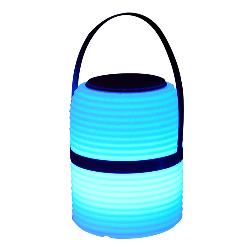 portable  remote control rechargeable table lamp speaker with LED Light