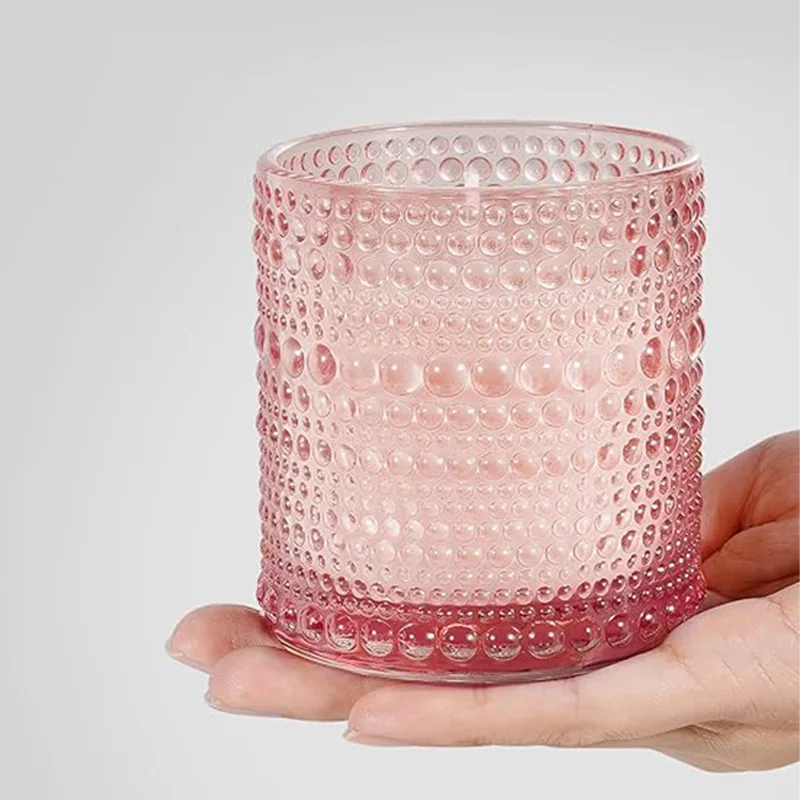 selected Nature soy wax  DIY customize  candle gift box  Polka Dots glass cup  scented candle luxury