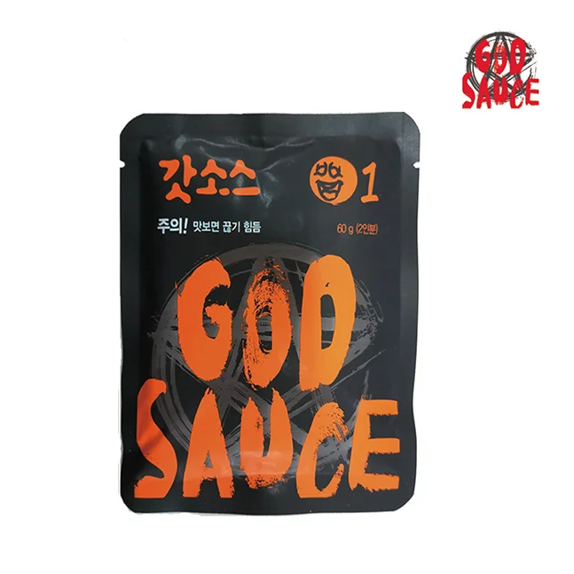 (60g *4pack)*1Box High Quality Chili Sauce Kitchen Cooking Food Seasoning Chili Sauce Hot Korean God Sauce