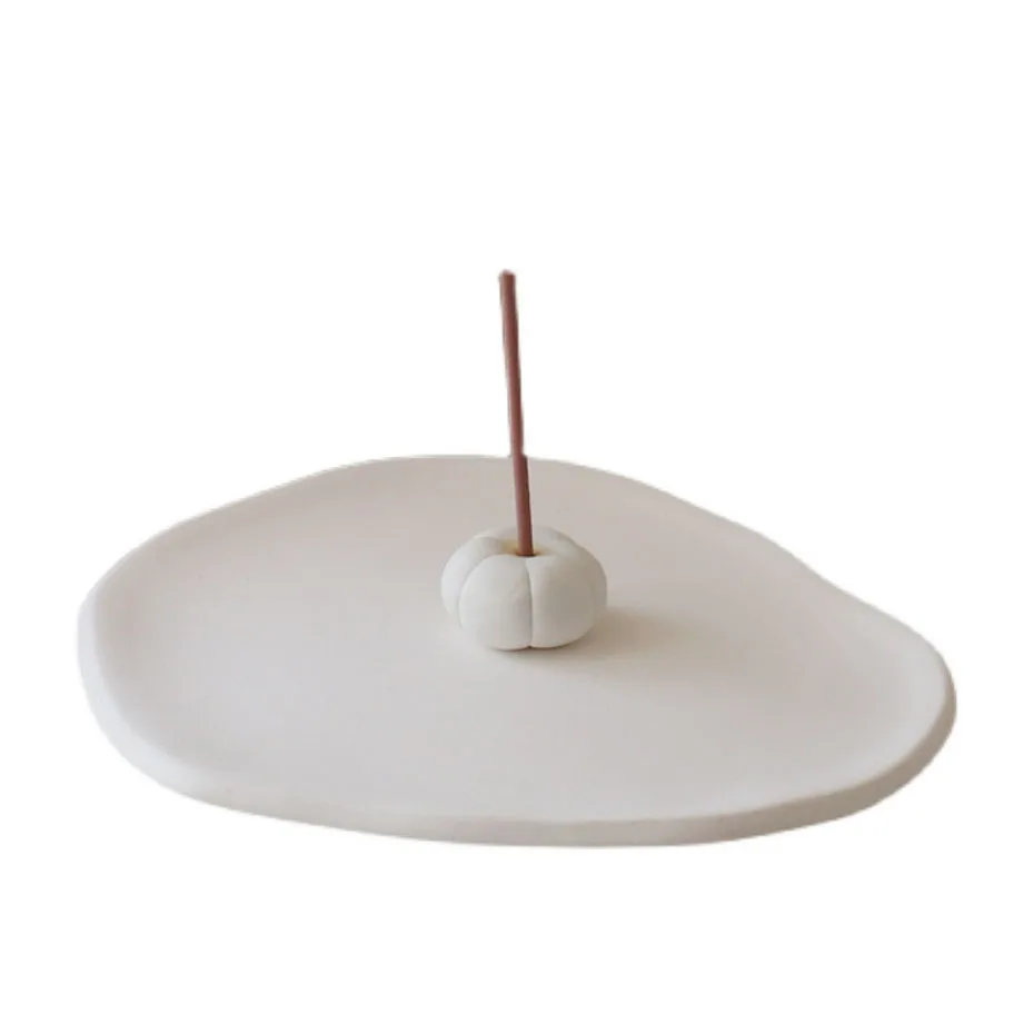 Керамический держатель для благовоний ручной работы, Современная Минималистичная курильница с пепельницей для медитации и домашней ароматической палочкой