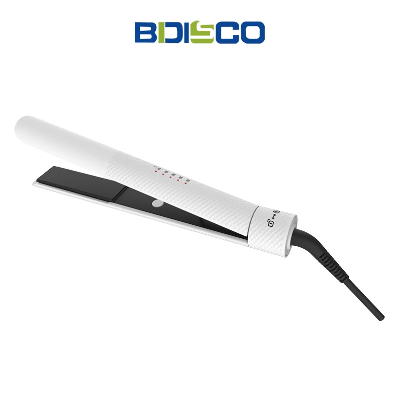 Custom Ceramic Titanium Hair Flat Iron With LOGO Professional Stylist Hot Tool