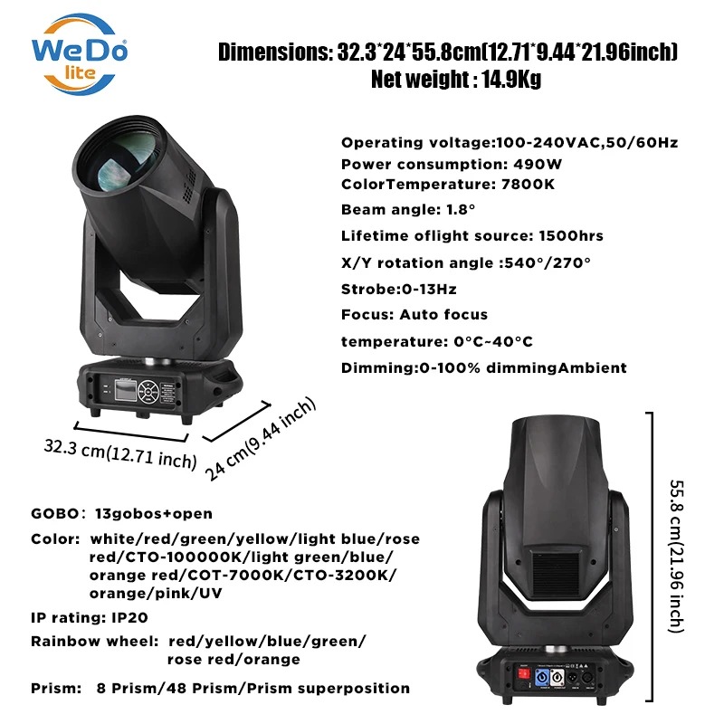 Stage Lighting Equipment Sharpy Light 20r BSW 3 IN1 Beam380 380w Beam Moving Head Light for DJ Night Club Bar