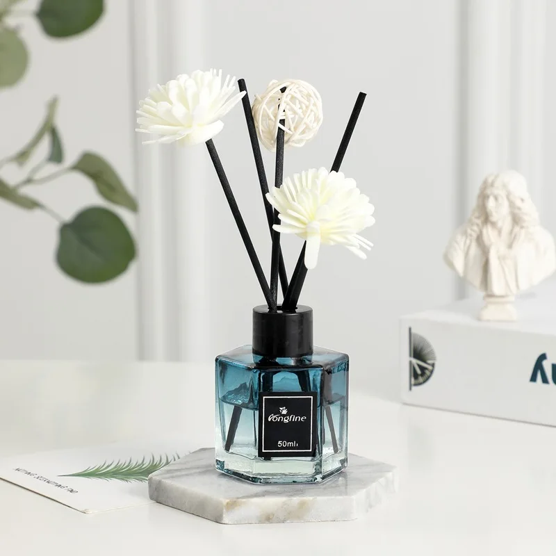 50ml Luxury Aromatherapy Essential Oil Diffuser Reed Diffuser Sets Air Freshener Home Fragrance Aroma Scented Reed Diffuser