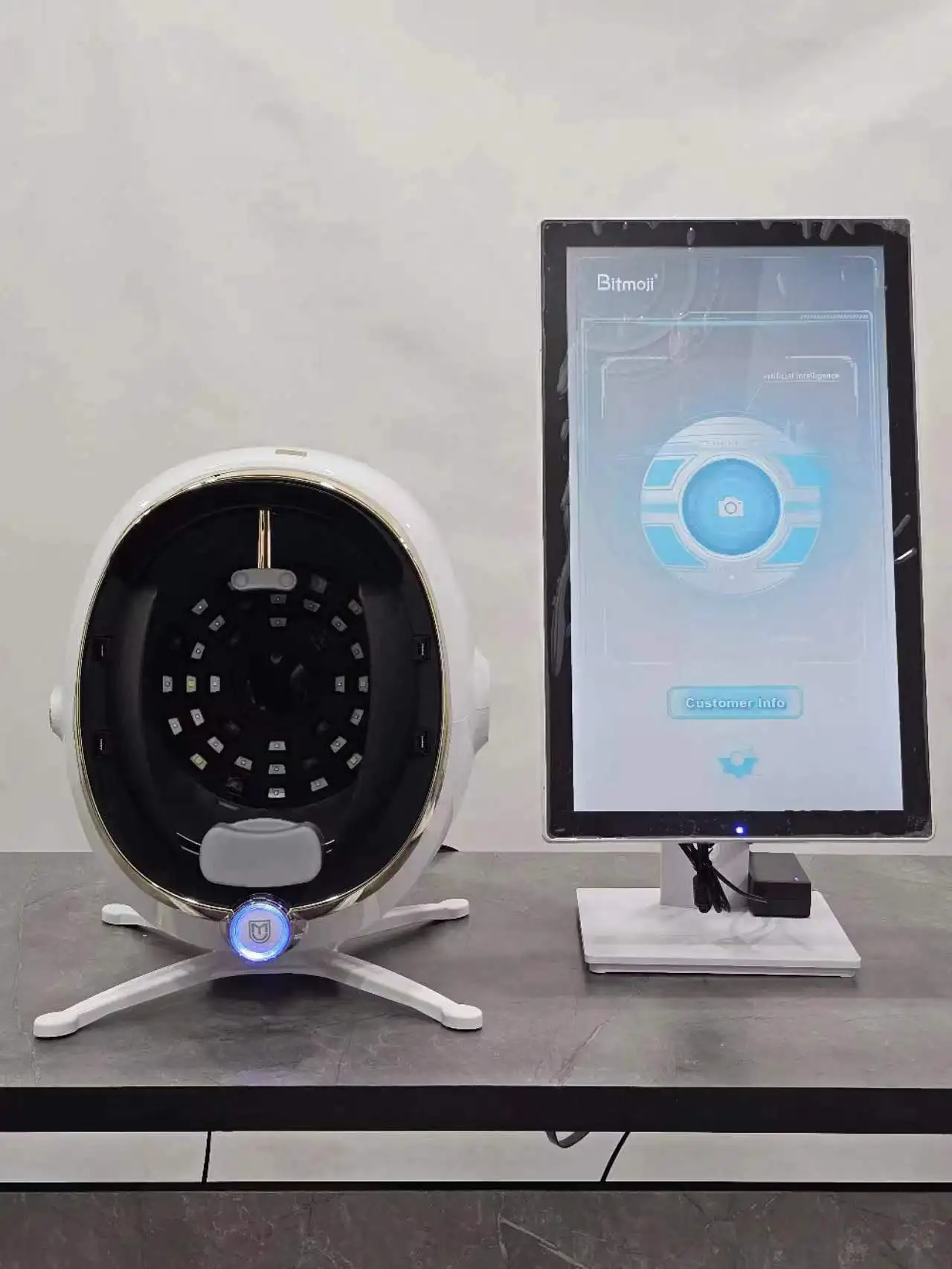 3D Face Skin Camera Scanner with Artificial Intelligence Facial Skin Age Analyzer