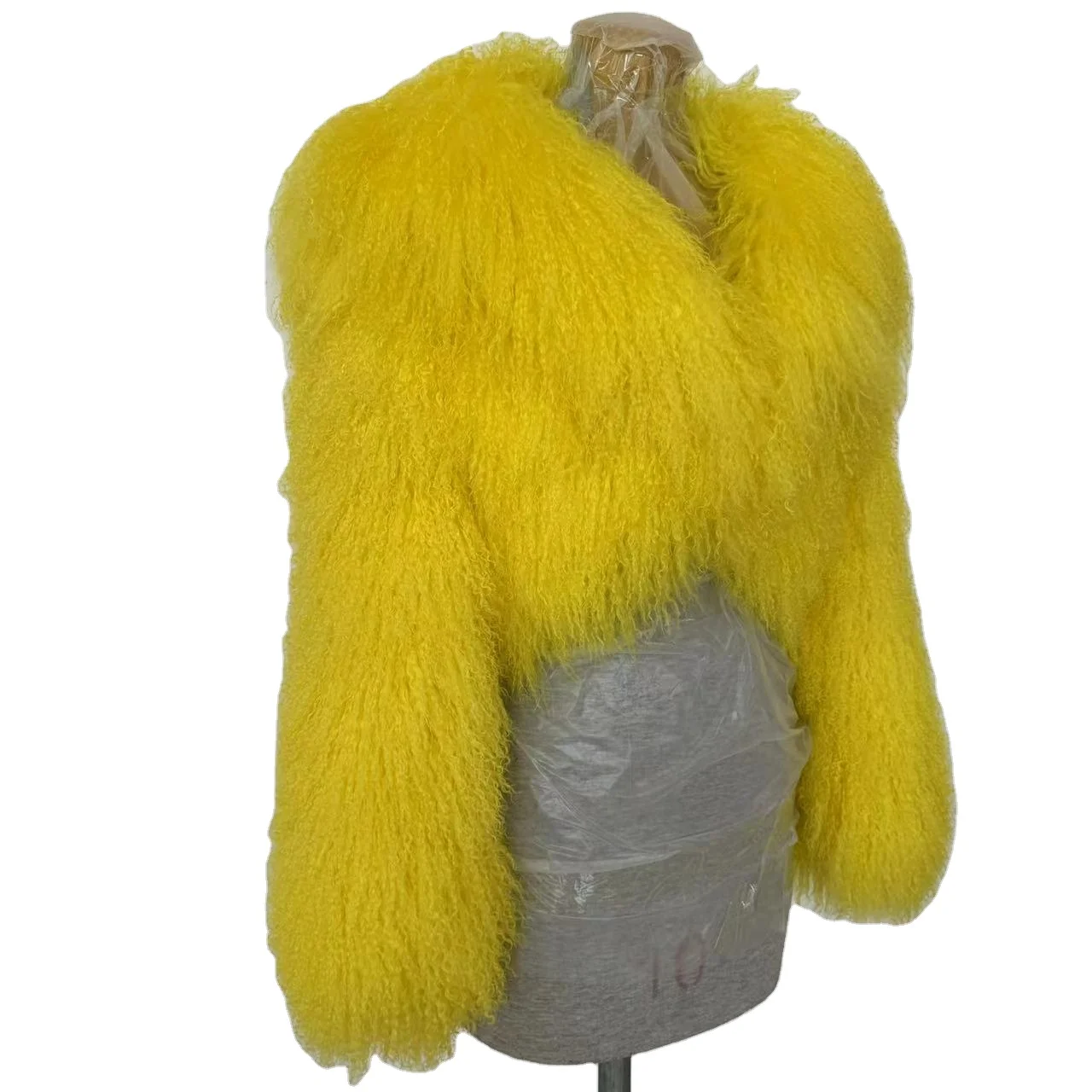 Trendy clothes custom color winter women real mongolian lamb fur coats natural luxury overcoat short sheep fur jackets