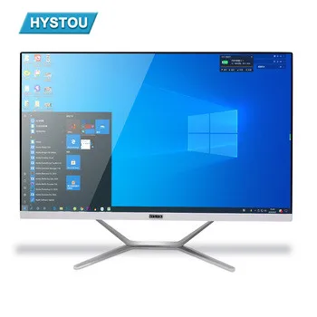 23.8 Inch LCD Screen I7 8565U Computer Office Tout Monoblock Desktop Aio All In One PC