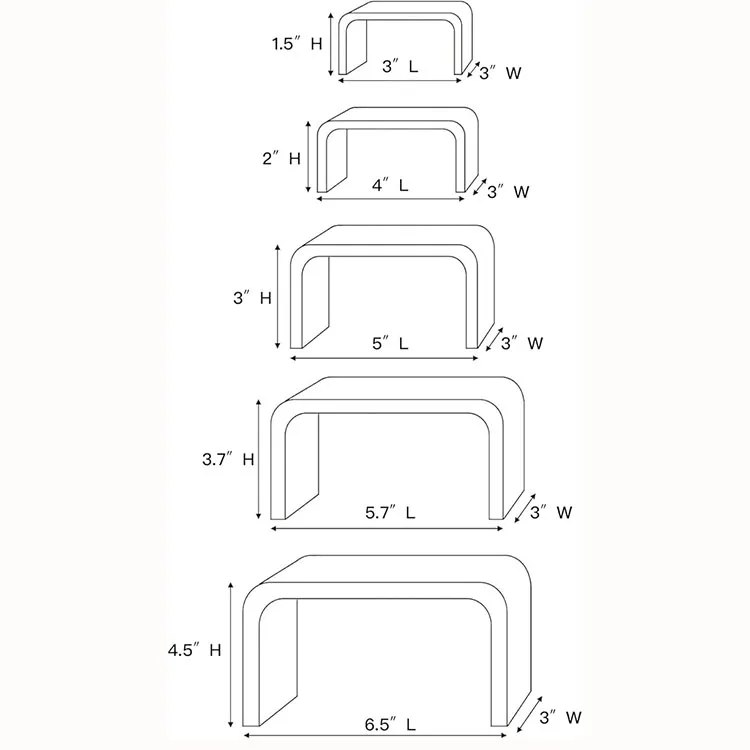 High quality multipurpose customized white acrylic risers for food display and cheap acrylic display stands