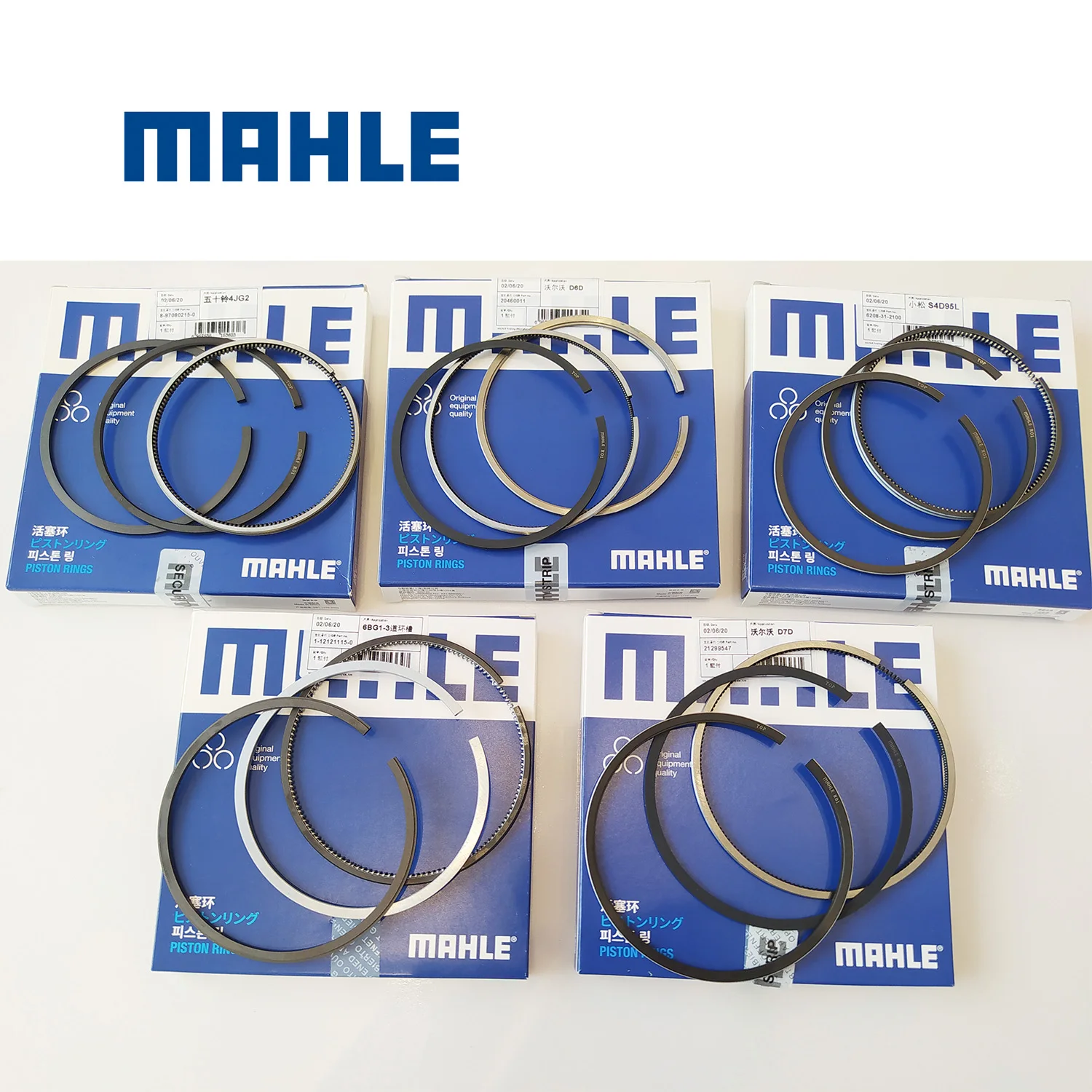 MAHLE Manufacturer 65.02503-8236 Diesel Engine D2366 Piston Ring for Doosan