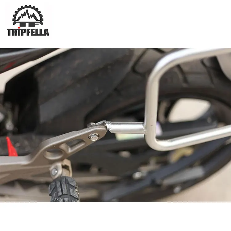 Customized Wholesale Stainless Steel Adventure Motorcycle Pannier Rack for ZONTES T310