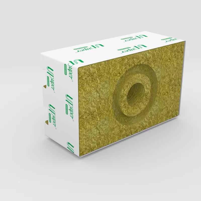 UPuper 100*100*65 agricultural rock wool hydroponic  grow media with ring for growing tomato, cucumbers and vegetables