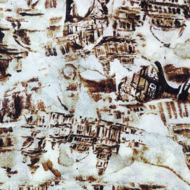 
Silk Wool blends fabric digital printing for garments 