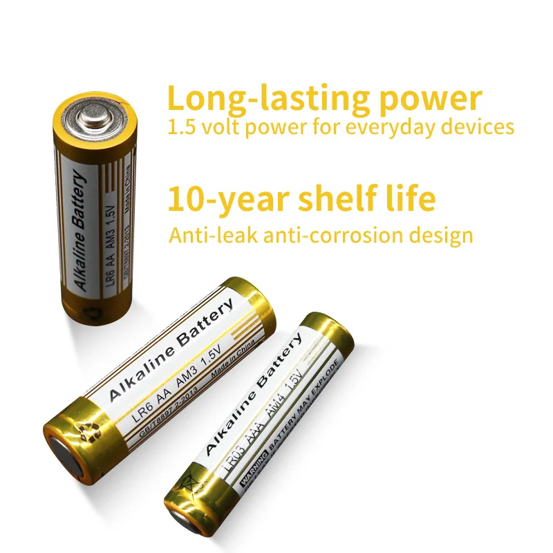 Wholesale manufacturers best 1.5V double size aa dry cell battery bulk free shipping aa lr6 primary alkaline batteries