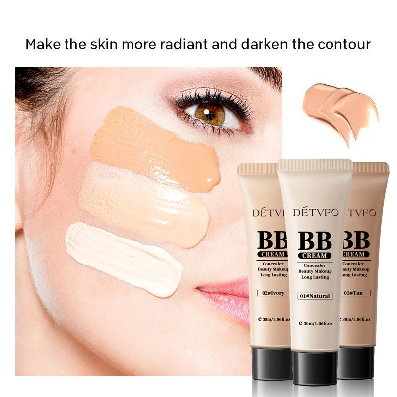 Waterproof Glow Brand Base Vegan Private Label Korean Cosmetic Makeup Face Natural Organic Foundation Bb Cream
