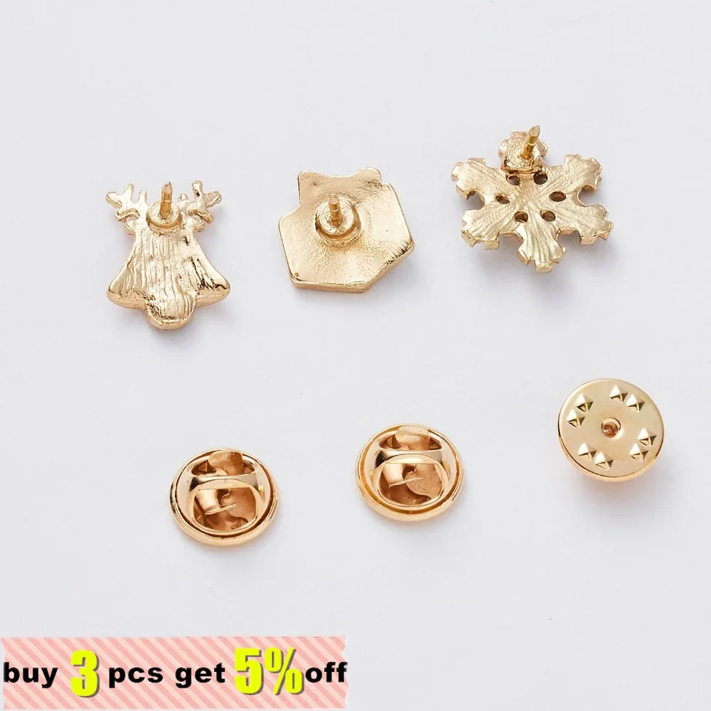 3pcs/set Merry Christmas Custom Brooches Christmas Socks Christmas Tree Elk Enamel Badge Brooch Women Fashion Party Jewelry Gift