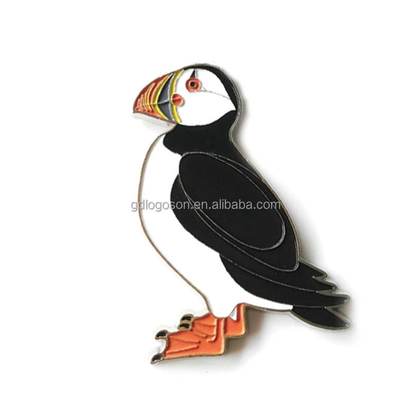 Cheap Souvenir Clever Iceland Puffin Printing Tinplate Iceland Fridge Magnet