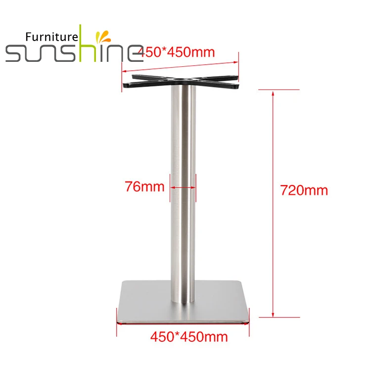 Custom Metal Table Legs Furniture Dining Table Stainless Steel Pedestal Table Base