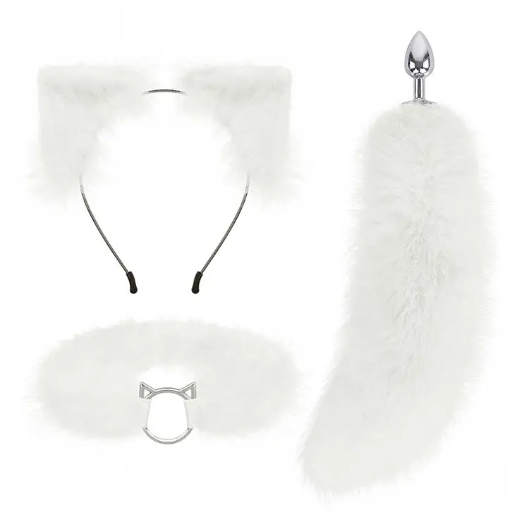 Wholesale New Style Cosplay Masquerade Costumes Girls Plush Animal Comfortable Fur Cat Dog Fox Tail Anal Butt Plug