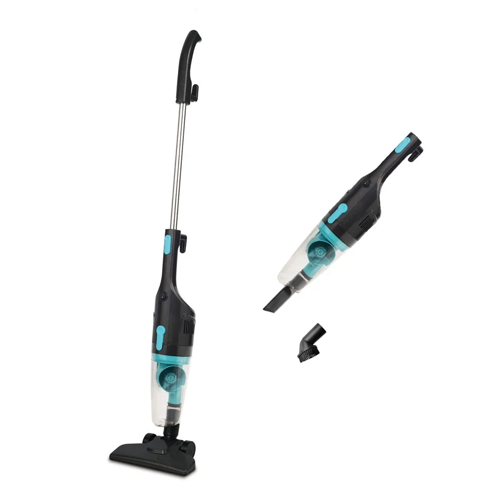 High end custom 600 W Wheeled floor brush Cyclone filtration system bed stick corded vacuum cleaner 2in1 with corded handheld