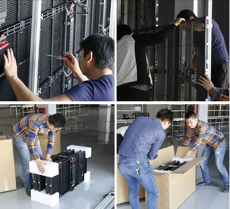 Muen стеклянный светодиодный прозрачный дисплей наружный занавес стены водонепроницаемый высокой четкости светопропускающего оконного ледяного