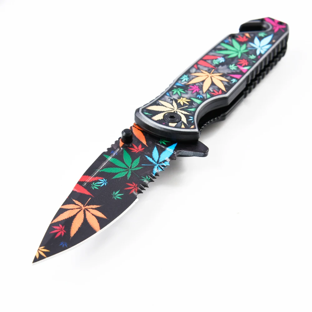 OEM/ODM custom folding fight foldable pocket knives outdoor hunting survival tactical camping knife knifes couteau pliant