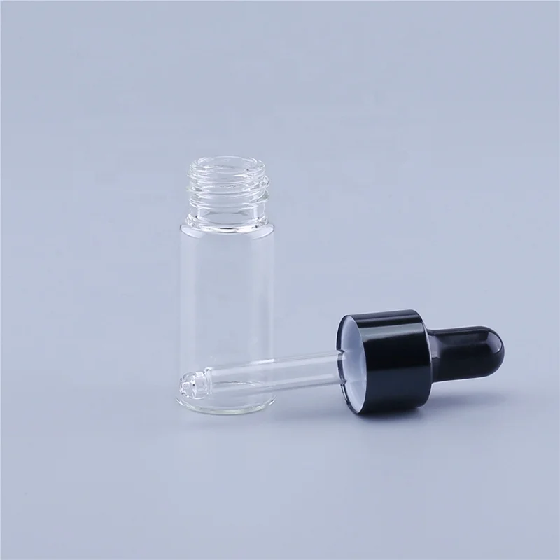 Transparent Glass Aromatherapy Liquid Pipette Dropper Bottle Essential Oil Refillable Bottles 10ml