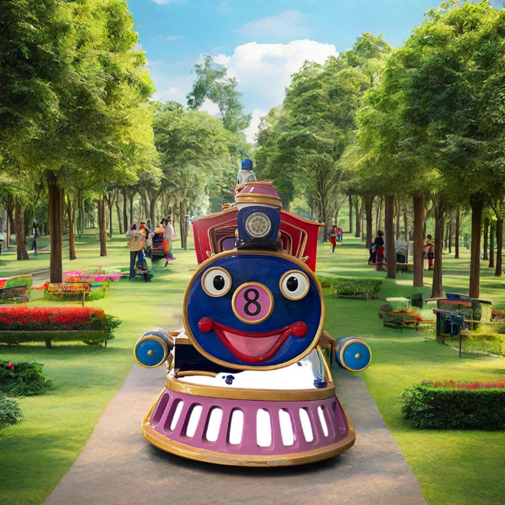 Cheap Prices Attraction Amusement Park Used Electric Train Set Kids Rides On Trackless Trains for Kids for Backyard