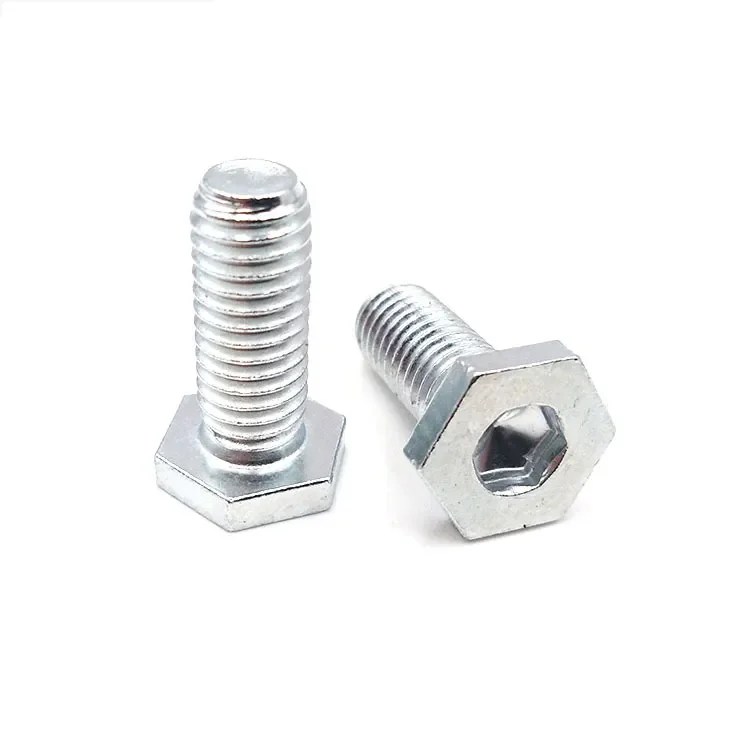 Factory customized stainless steel bolt parts machine Hexagonal hollow screws through-hole screws Hollow hexagonal bolts