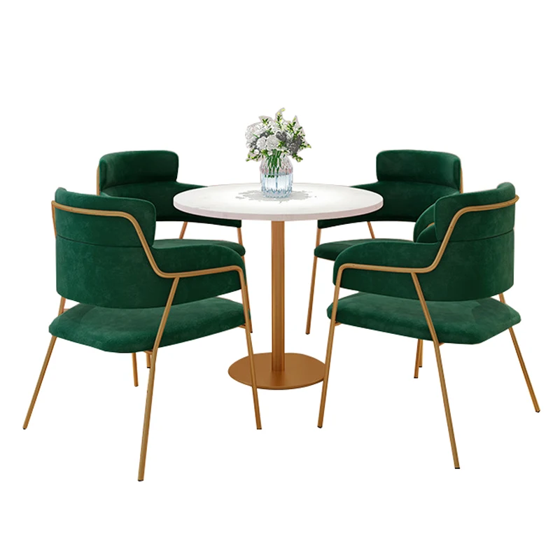 Custom theme western restaurant tea restaurant chair milk tea shop coffee shop hotel sofa table and chair combination