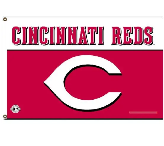 New Design Cincinnati Reds Team Logo Large Flag and Banner