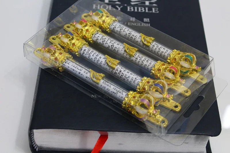 
Mezuzah Decoration House Door Talisman with Prayer from Jerusalem Non Kosher Scroll 