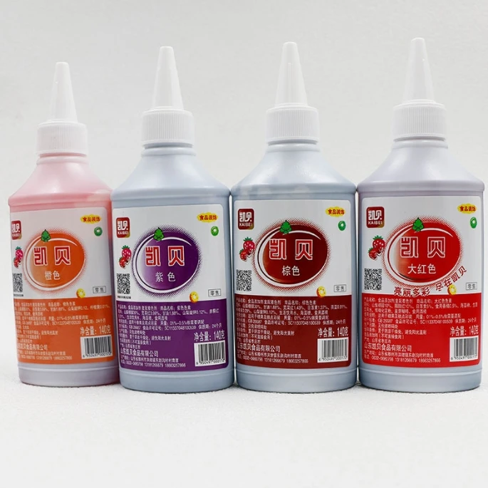 Factory Price bakery decoration ingredients food color for cake ice cream cookies gel colors