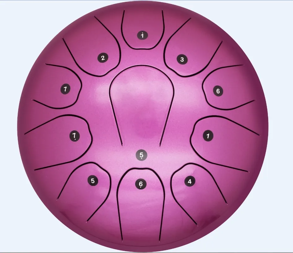 10inch matt blue steel tongue drum for sale chakra drum with free bag and mallet  percussion instruments