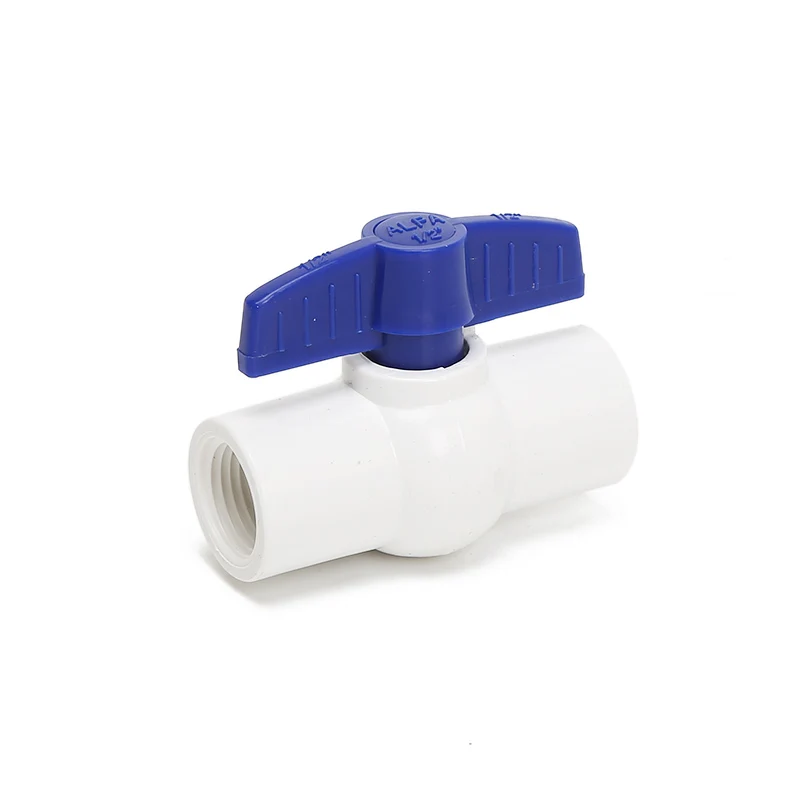 made in China White color Easy to open Threaded ball  valve