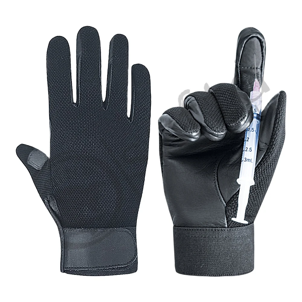 Special Unit Gloves Tactical Needle Proof Gloves Impact Resistant Palm Fit Combat Protective Gloves