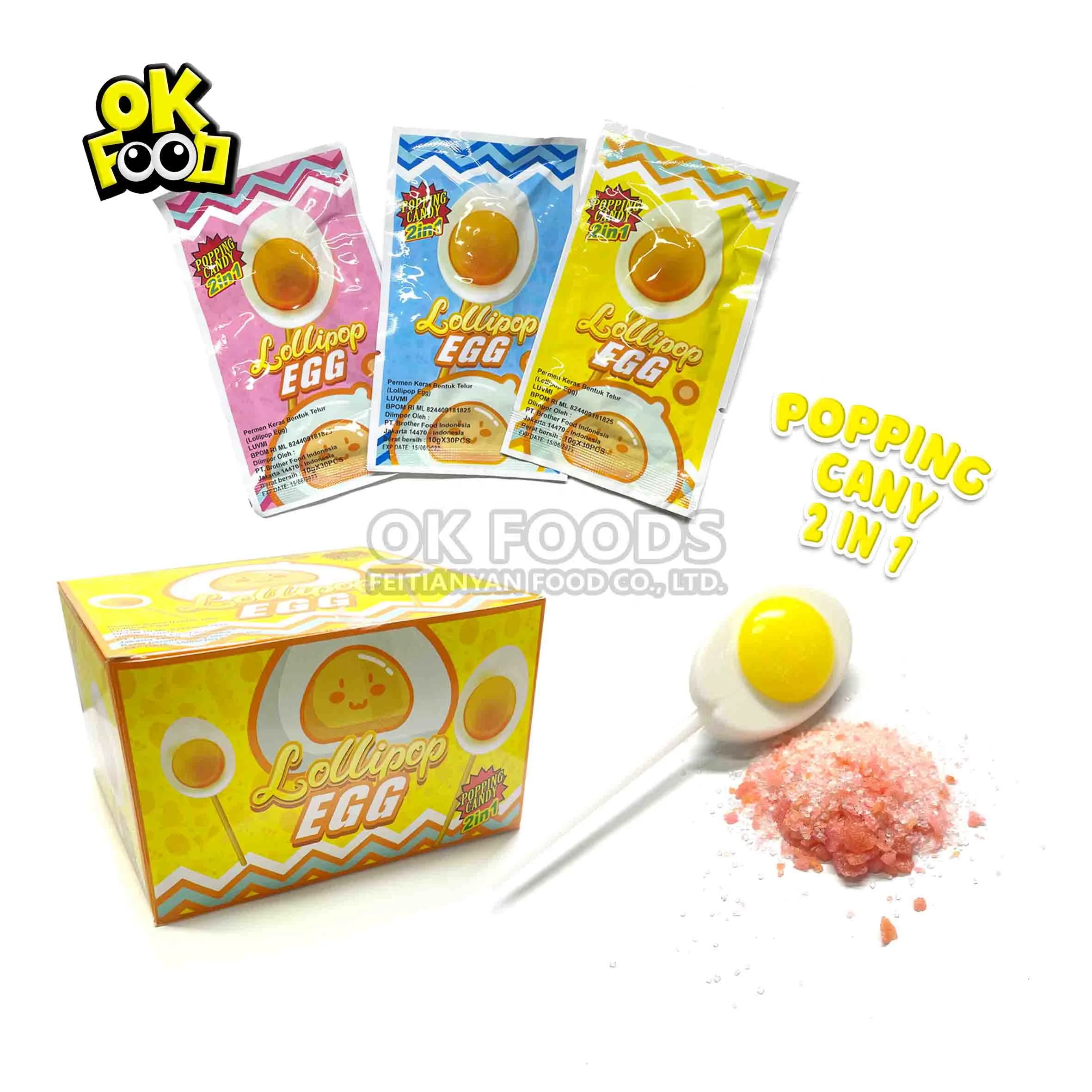The best-selling 2-in-1 egg-shaped lollipop and popping candy in 2021 No.754