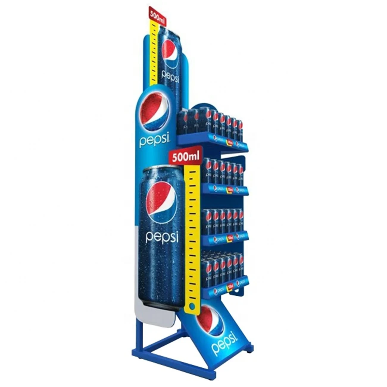 Custom Metal Water Bottle Drink Display Stand With advertising