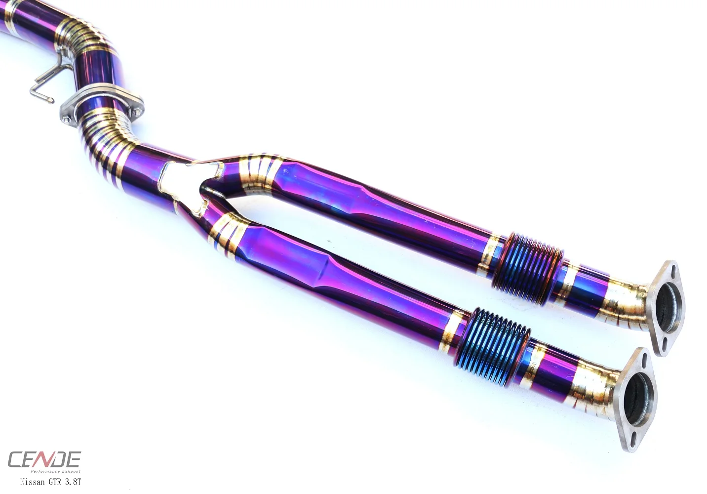 CENDE New Design Titaniem Y Pipe + Catback Exhaust Straight Pipe for Nissan GTR