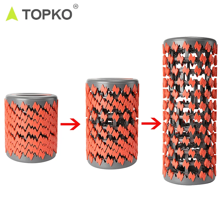 
TOPKO new arrival foldable design back muscle relax roller collapsible foam roller 